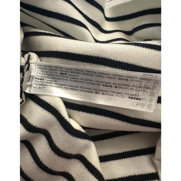 MNG by Mango Striped Sweater Dress Sz M - Picture 8 of 8